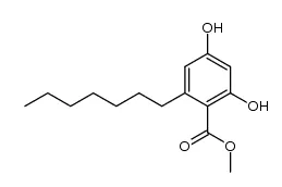 Methyl 2-heptyl-4,6-dihydroxybenzoate//CAS: 6121-77-3
